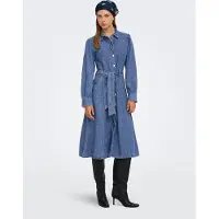 ONLY Robe-chemise 'ONLCARO' bleu denim