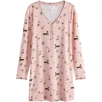 Next Chemise de nuit jaune d'or / rose / canneberge / noir