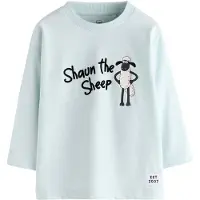 Next T-Shirt 'Shaun The Sheep' bleu pastel / vert gazon / noir / blanc