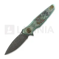 Spartan Blades Couteau pliant Pandia Damascus, Ronin Five Rings "Fire"