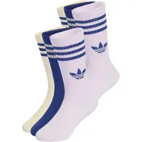 Adidas Originals Chaussettes '3-Stripes Crew 6 Pairs Kids' marine / jaune pastel / violet clair