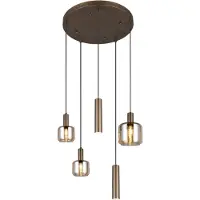 TRIO Lampe pendante de conception Mataro 5 lumières (2x GU10)