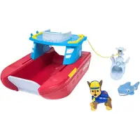 Ryhmä Hau Véhicule PAW Patrol Sea Patroller avec Chase et Figurine Requin, 2 Modes de Patrouille, Jouets pour Enfants 3 ans et plus