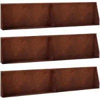 vidaXL Muret de soutènement, 6 pièces, 100 x 12 x 30 cm, acier résistant aux intempéries, aspect rouille