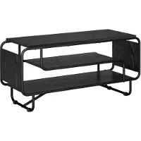 vidaXL Support TV 98 x 36 x 45 cm, noir, imitation chêne, panneau de fibres de bois