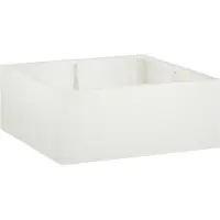 vidaXL Muret de soutènement, 4 pièces, 100 x 100 x 30 cm, acier, blanc