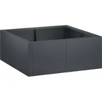 vidaXL Muret de soutènement, 4 pièces, 100 x 100 x 40 cm, acier, anthracite