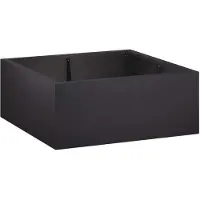 vidaXL Muret de soutènement, 4 pièces, 100 x 100 x 50 cm, acier, noir