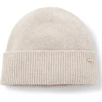 BOSS Bonnet en cachemire avec finition logotée métallique