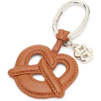BOSS Porte-clés en cuir en forme de bretzel avec monogramme Double B