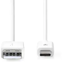 Nedis Câble USB-C vers USB-A, 1 m, 480 Mbit/s, noir