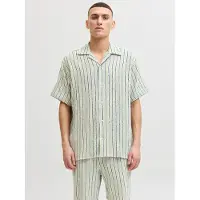 Jack & Jones Chemise 'JORCoba' bleu foncé / vert pastel / blanc
