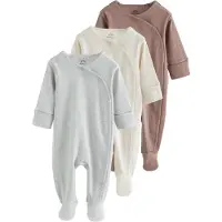 Next Pyjama beige clair / marron / gris clair