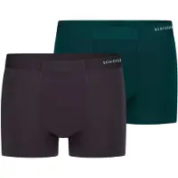 Schiesser Boxers ' Modern Bonded ' graphite / vert foncé