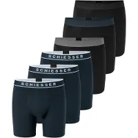 Schiesser Boxers '95/5 Multi' bleu foncé / noir