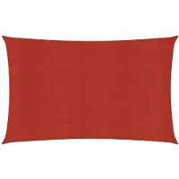 vidaXL Voile d'ombrage 160 g/m² Rouge 3x6 m PEHD