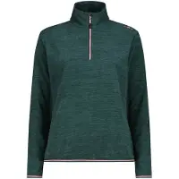 CMP Polaire 1/2 zip en jersey chiné femme