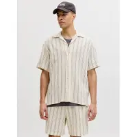 Jack & Jones Chemise 'JORCoba' crème / noir