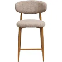Ebuy24 Cara tabouret de comptoir couleur sable.