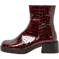 Art pour femme. 112841367003_008 Bottines en cuir 1284 bordeaux Warsaw (36), 3 à 5 cm, Fermeture éclair, Casuel, Grenat