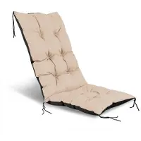 AIO Factory Coussin de jardin 50 x 50 x 80 cm pour chaise, imperméable, beige