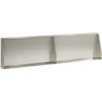 vidaXL Muret de soutènement, 2 pièces, 80 x 12 x 40 cm, acier inoxydable, argenté