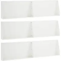 vidaXL Muret de soutènement, 6 pièces, 80 x 12 x 30 cm, acier, blanc