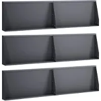 vidaXL Muret de soutènement, 6 pièces, 80 x 12 x 30 cm, acier, anthracite