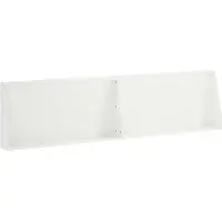vidaXL Muret de soutènement, 2 pièces, 80 x 12 x 50 cm, acier, blanc