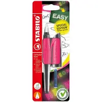Stabilo Stylo d'école EASYbuddy L rose néon, emballage blister dans une boîte pliante (1x)