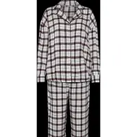 Hunkemoller Pyjama bleu / bordeaux / noir / blanc
