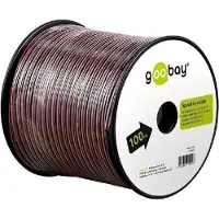 Goobay Câble pour haut-parleur - 100 mètres sur bobine - 0,5 mm². -