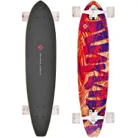 Street Surfing Cut Kicktail 36´ Streaming Longboard Argenté