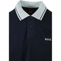 BOSS pour homme. 50561815 Blocs Polo marine (M), Casuel, Coton, Manche courte