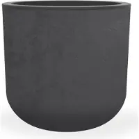 Eda Pot Rond Basalt'up - 32,5 L - Gris Anthracite Plastiques