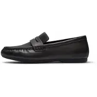 FitFlop pour femme. AAN-090 Mocassins en cuir Delicato noir (36), Plat, Aucun, Casuel, Classique