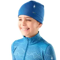 Smartwool Thermal Merino Reversible Cuffed Beanie Bleu S-M Enfants