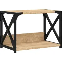 vidaXL Support d'imprimante à 2 niveaux chêne sonoma 44x26x31,5 cm