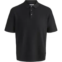 Jack & Jones George Polo Tricot plat en coton doux, Col polo classique avec patte de boutonnage, Coupe décontractée et confortable