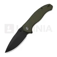 CIVIVI Couteau pliant Vyrent, Olive Canvas Micarta, Black Stonewash