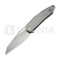 We Knife Couteau pliant Tally, Polished Bead Blast Gray Titanium, Satin