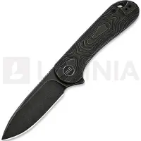We Knife Couteau pliant Elementum, Black Titanium, Black Stonewash