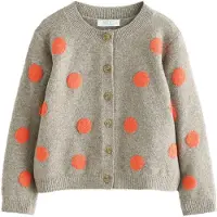 Next Cardigan taupe / orange foncé