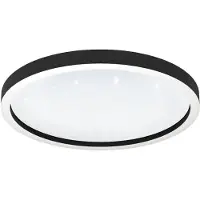 Eglo 900412 MONTEMORELOS-Z LED Plafonnier 34,5W Ø570mm noir blanc couleur de lumière réglable dimmable
