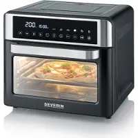 Severin Four à toast & friteuse à air chaud 2 en 1 de avec 25 L et écran LED