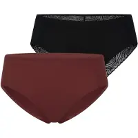 Schiesser Slip ' Invisible Soft Lace ' bourgogne / noir