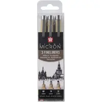 Sakura Feutres - Noir - Dessin - Esquisse - Manga - Assortiment de pointes - - Pigma Micron