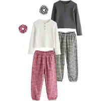 Next Pyjama gris foncé / rouge clair / rouge foncé / blanc