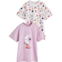 Next Chemise de nuit crème / bleu nuit / éosine / blanc