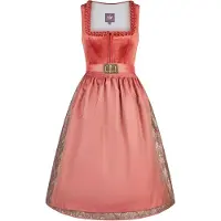 Spieth & Wensky Dirndl 'Koral' rouge